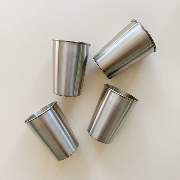 Haps Nordic 4 Pak stål kopper Cups Steel