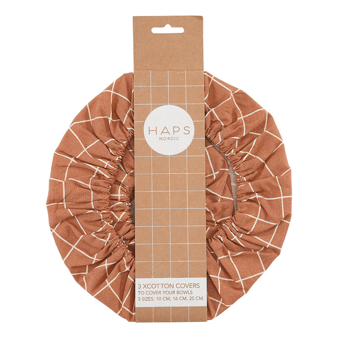 COTTON COVERS - Terracotta Check