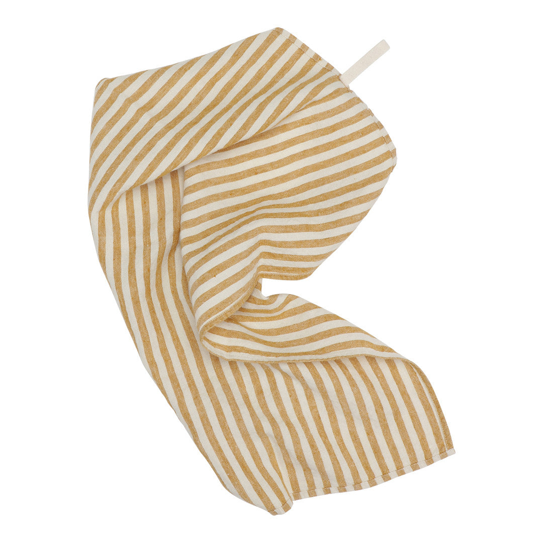 HØR VISKESTYKKE - 1 stk - Marine stripe Mustard/nature