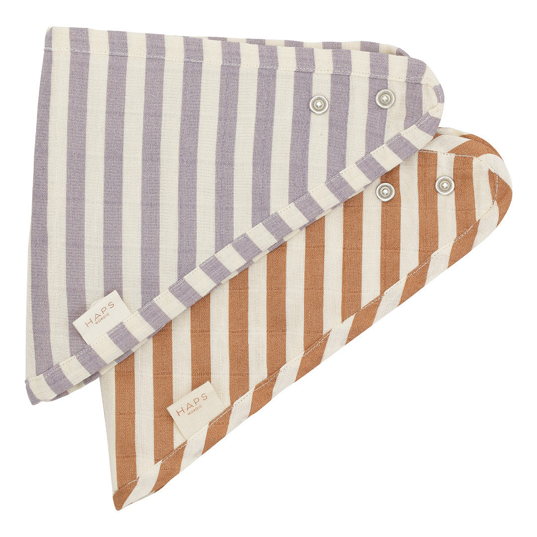 MINI HAGESMÆK 2-pak - Marine stripe Terracotta/Lavender