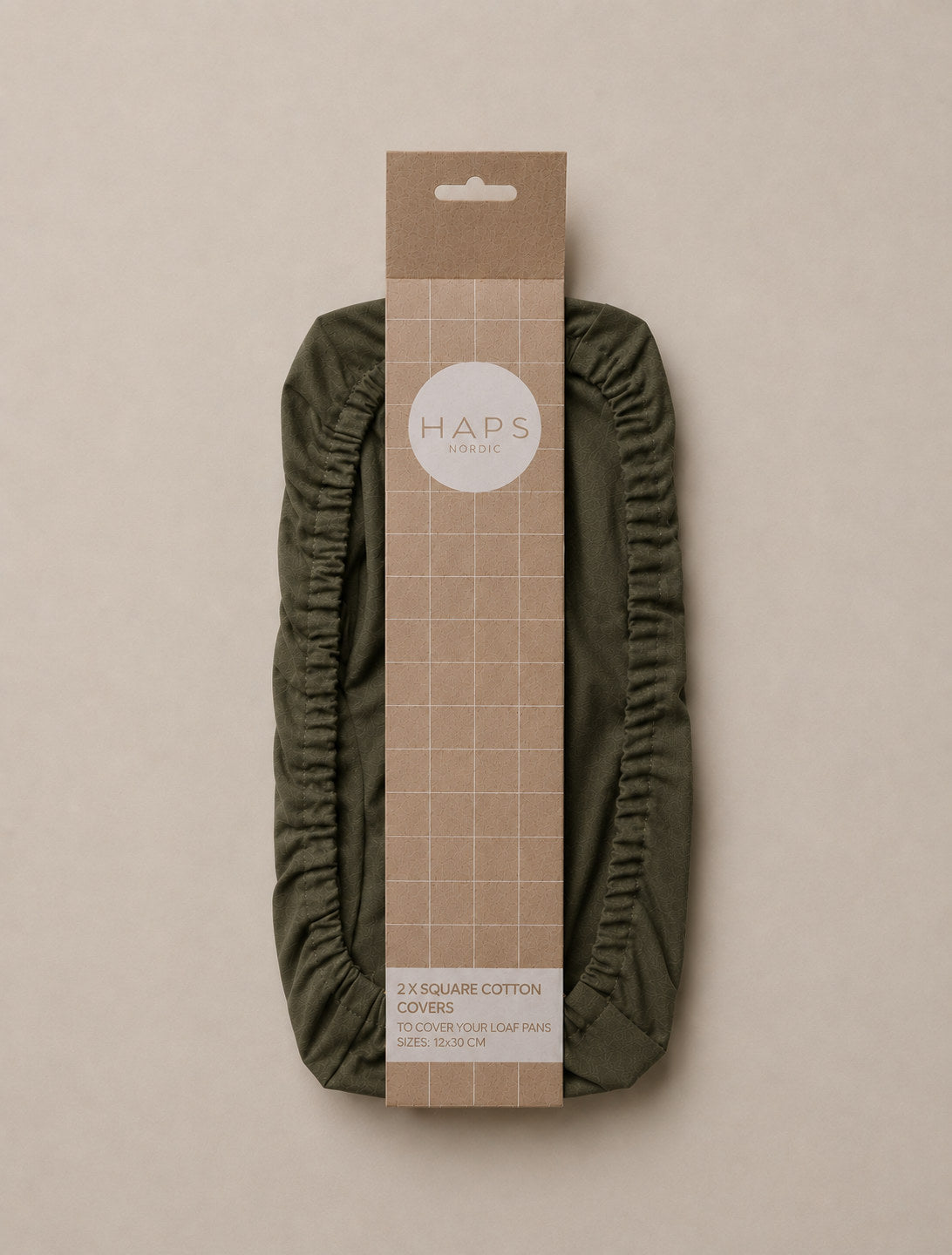 FIRKANTET COTTON COVERS 2-pak - Olive pack