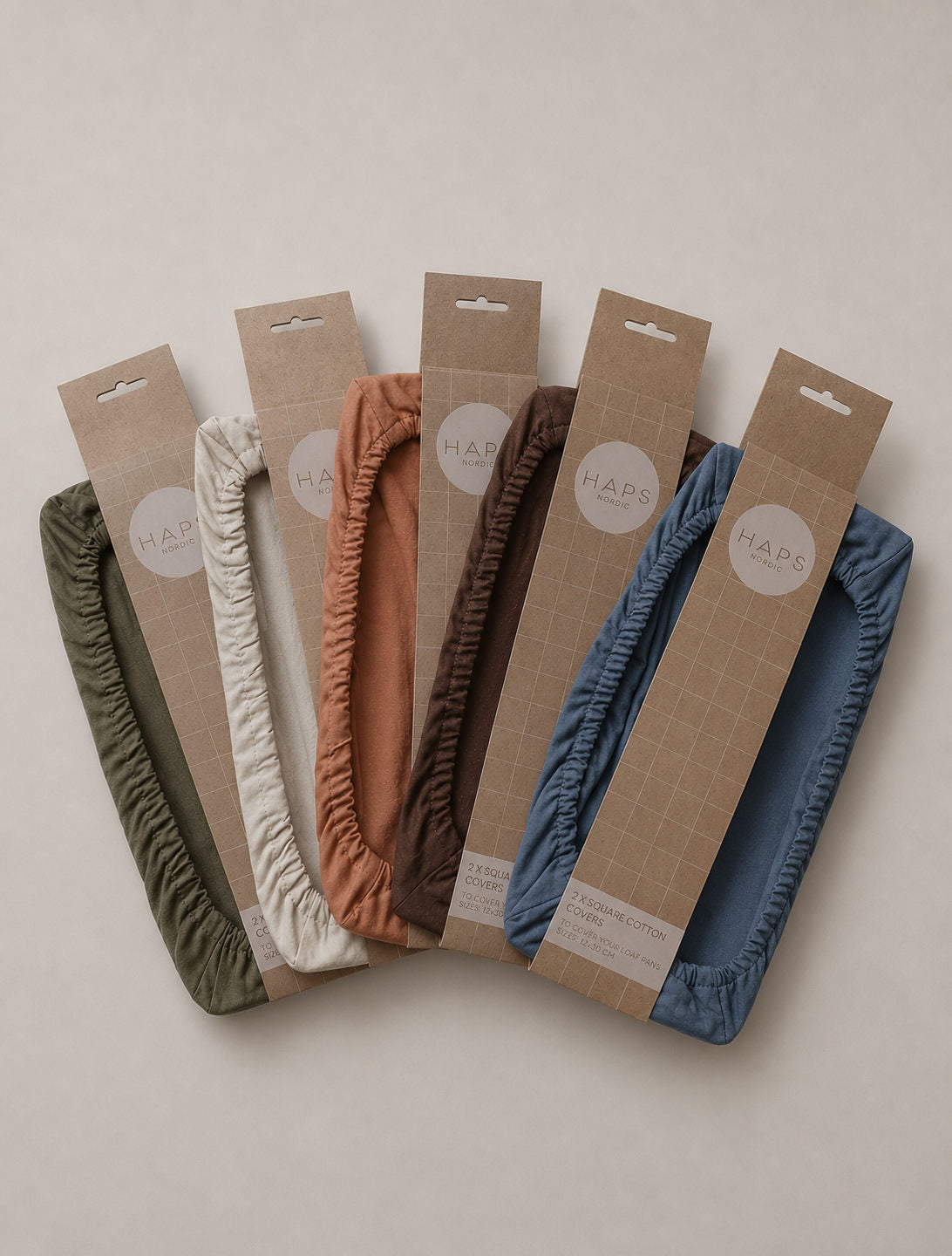 FIRKANTET COTTON COVERS 2-pak - Olive pack