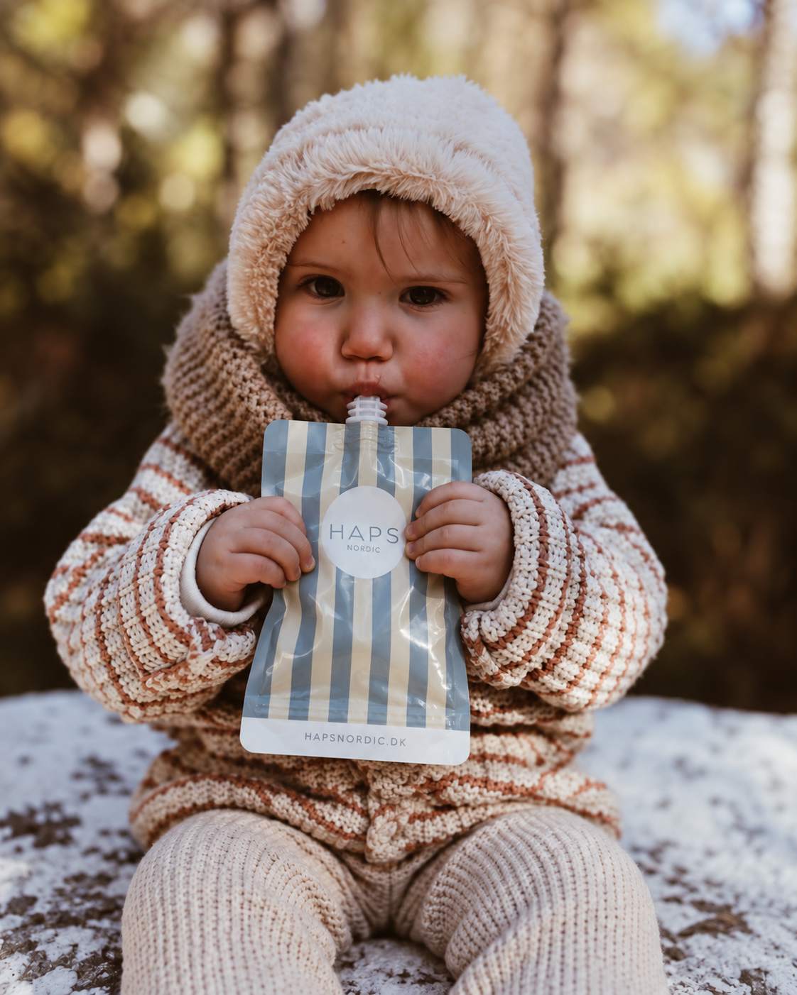 SMOOTHIE POSE - 3-pak - Marine stripe cold