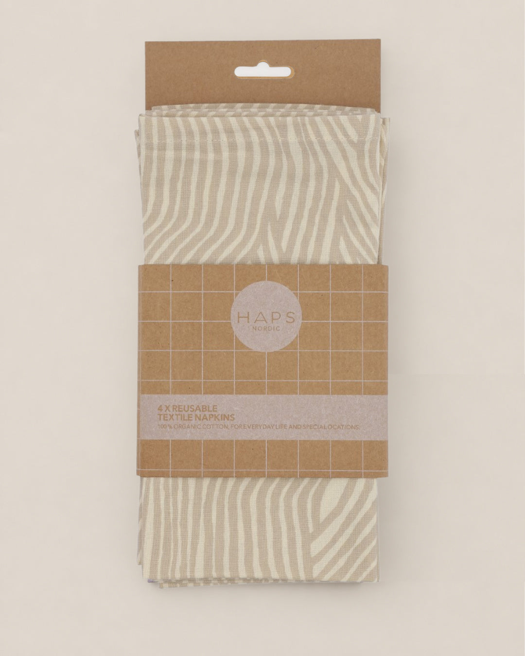 SERVIETTER 4-pak - Oyster grey Wave