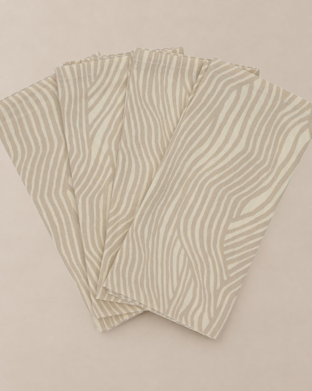 SERVIETTER 4-pak - Oyster grey Wave