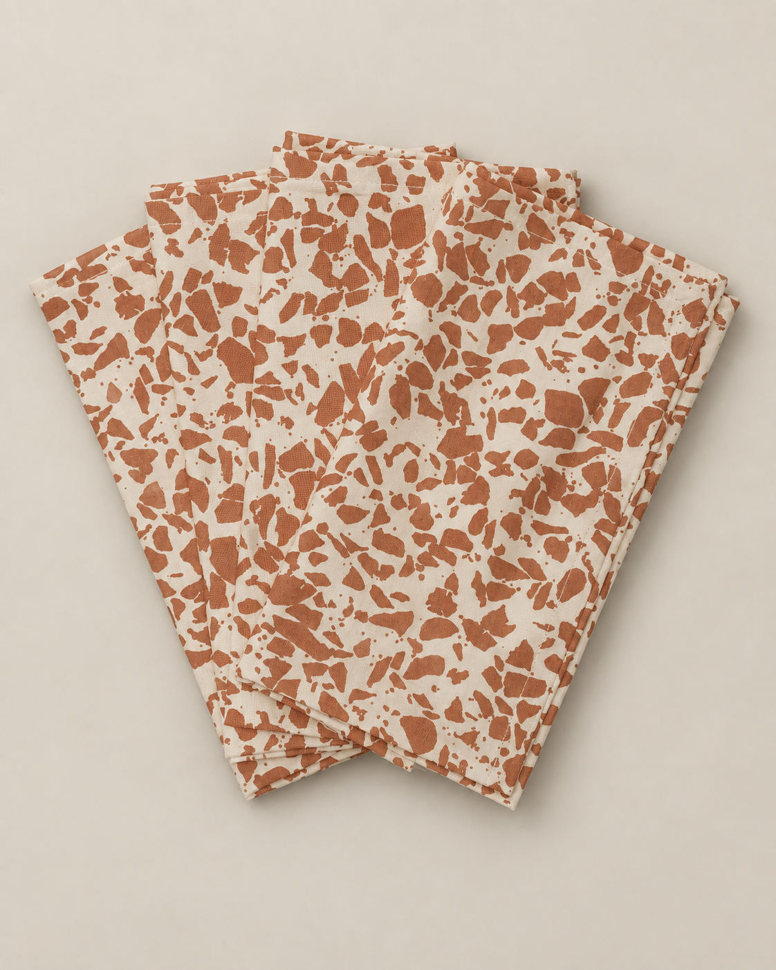 SERVIETTER 4-pak - Terracotta Terrazzo
