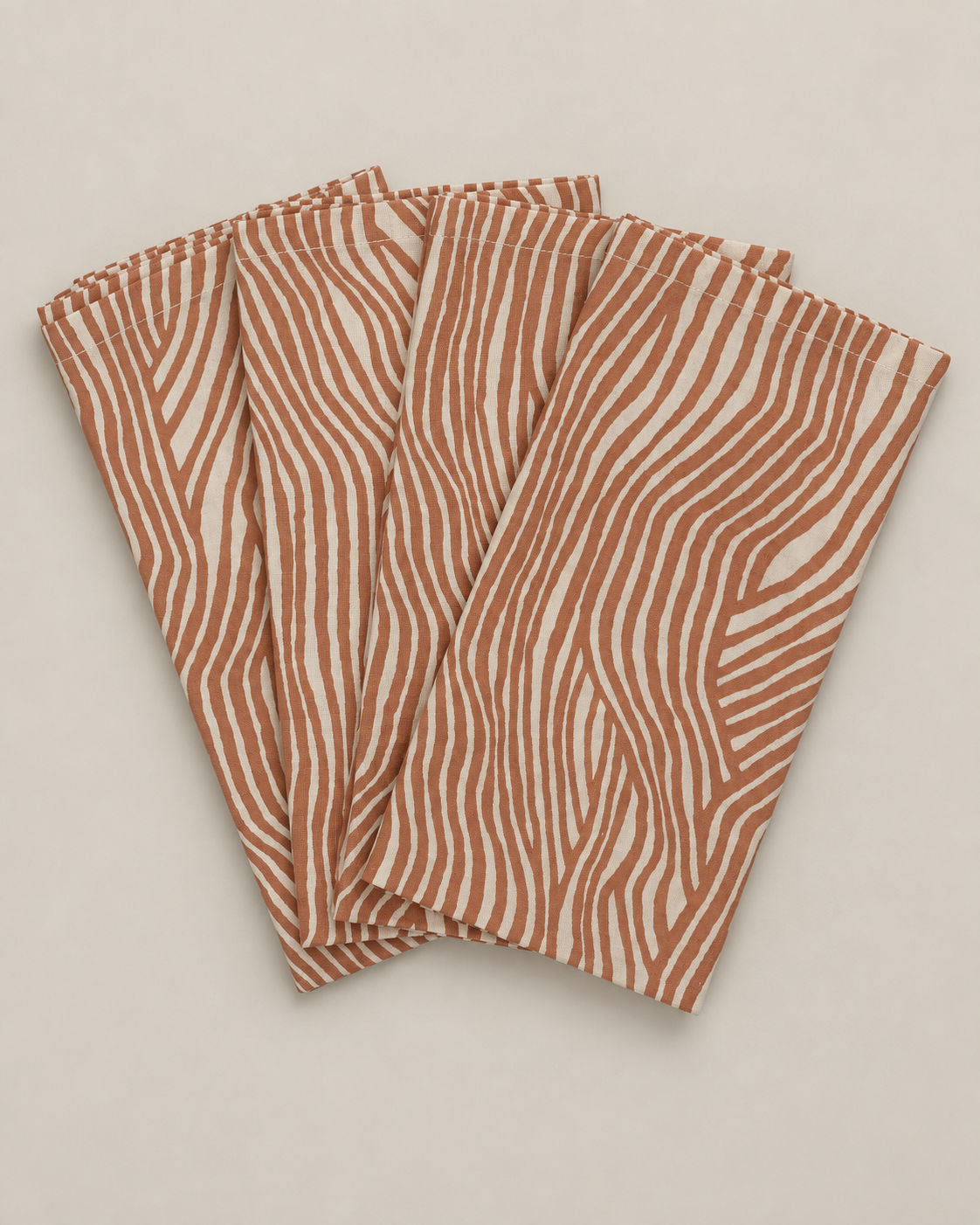 SERVIETTER 4-pak - Terracotta Wave