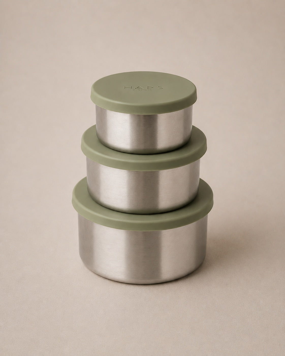STEEL TRIO STOR - 3-pak - Olive