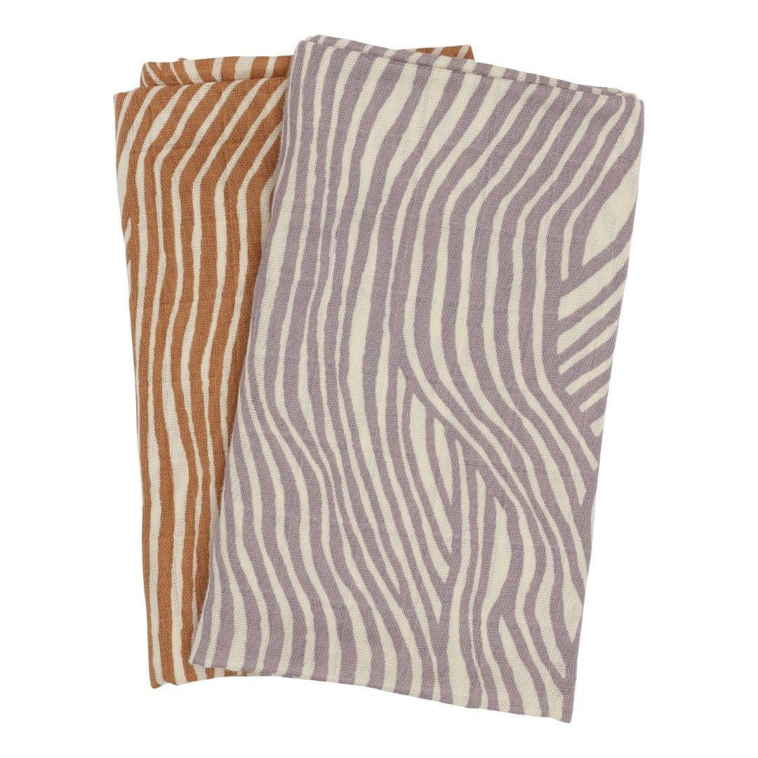 VASKEKLUDE 2-PAK - Spring wave print