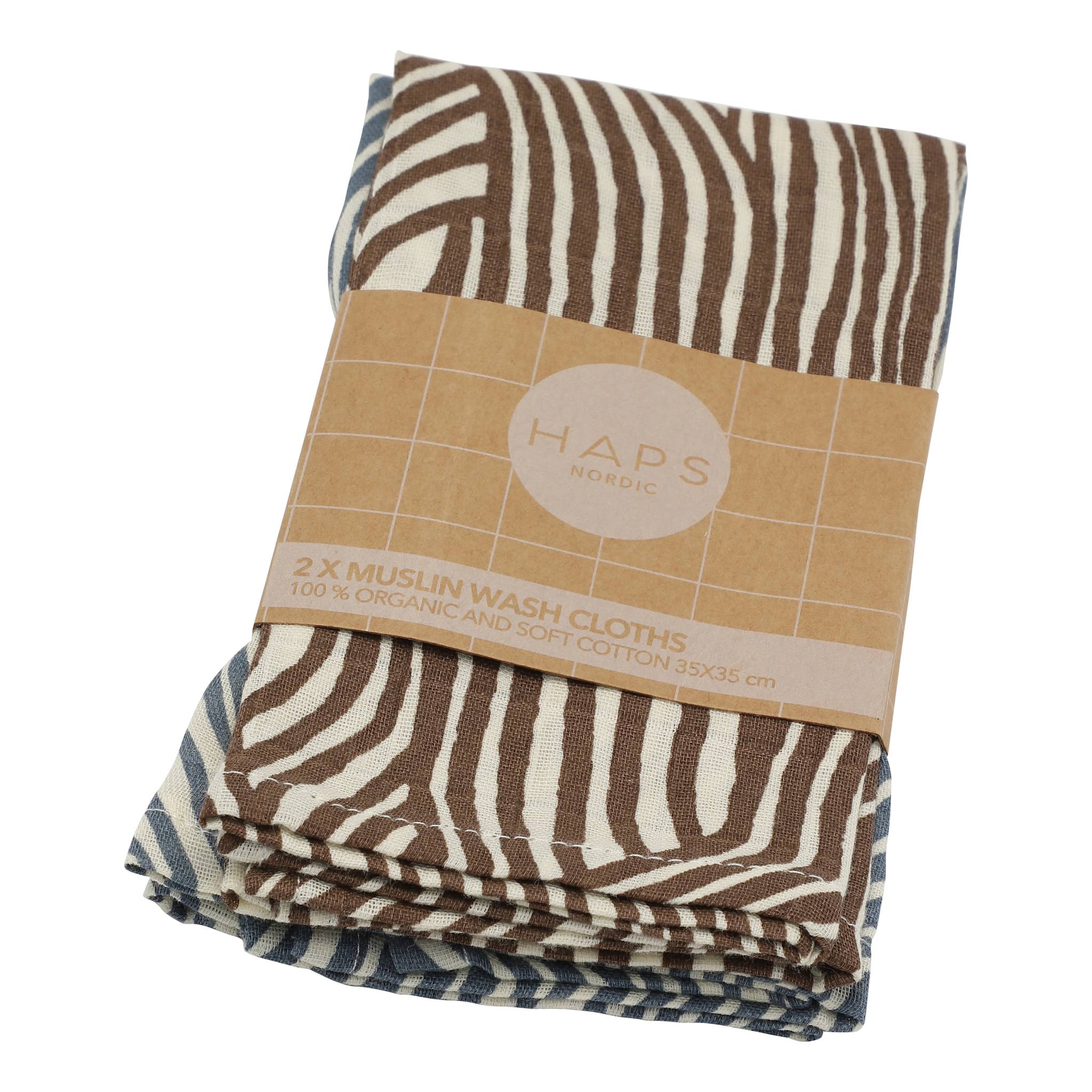 VASKEKLUDE 2-PAK - Winter wave print