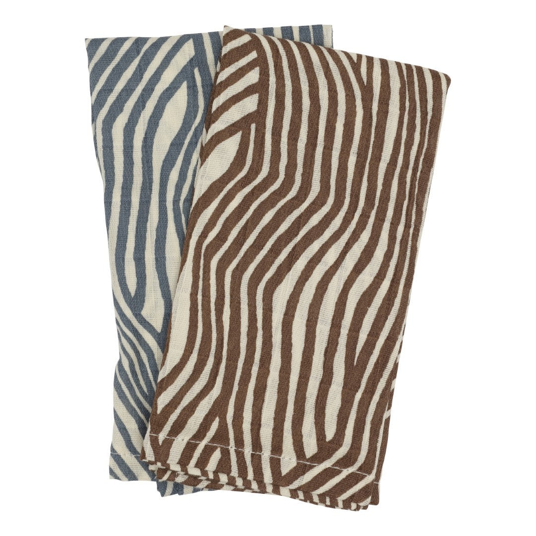 VASKEKLUDE 2-PAK - Winter wave print