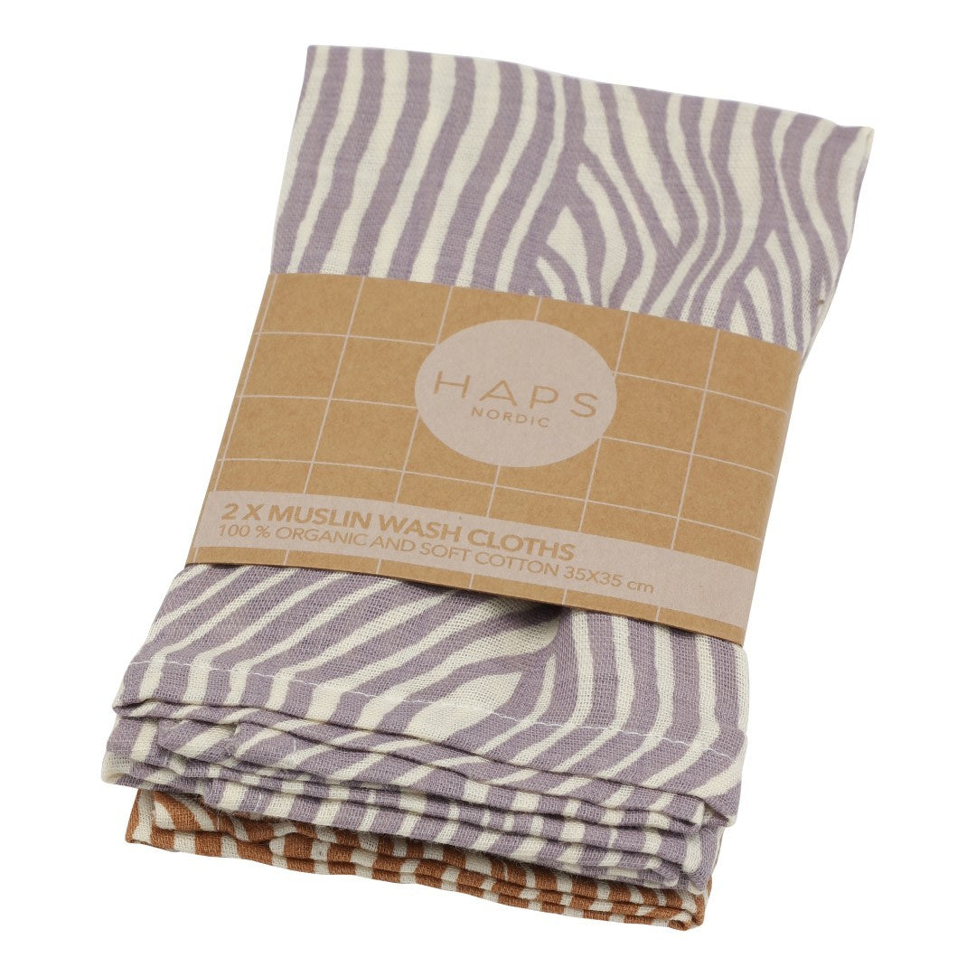 VASKEKLUDE 2-PAK - Spring wave print