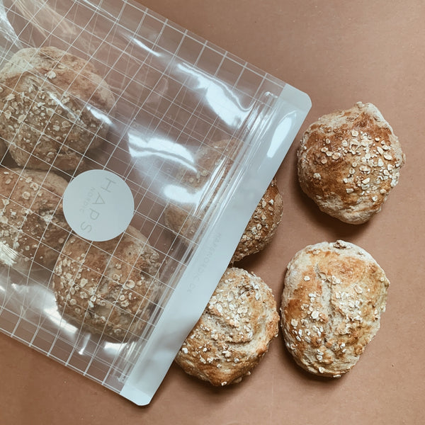 Haps Nordic 3-pak Genanvendelig Snackbag 5L Snack bags Transparent Check