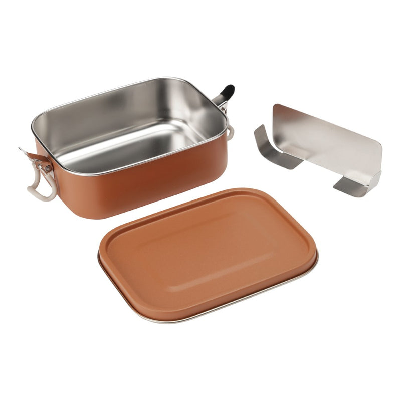 Haps Nordic Lunch box w. removable divider Lunch box Terracotta