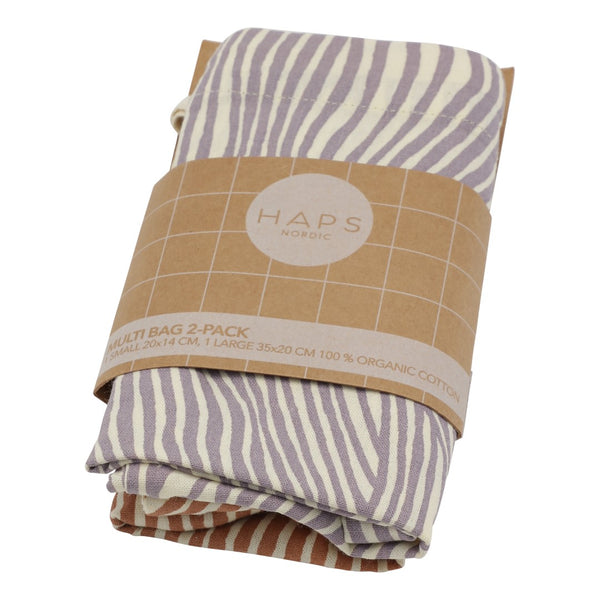 Haps Nordic Multi bag 2-pak Multi bag Spring wave print