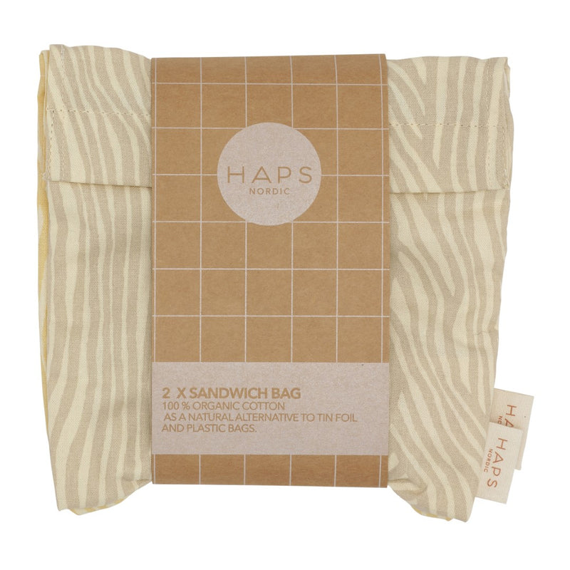 Haps Nordic Sandwich bag 2-pak Sandwich bag Summer wave print