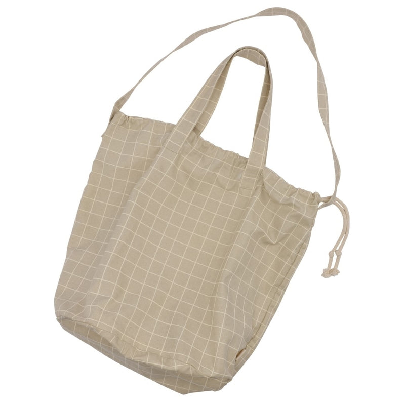 Haps Nordic Shopping bag Shopping bag Oyster Grey Check