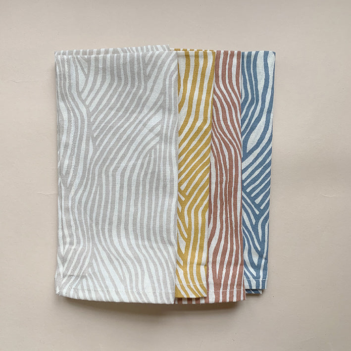 Haps Nordic Textile napkins 4-pack Napkins Mustard Wave